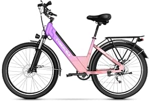 YorkE 26“ Electric Bike for Adult,1000W Peak, up 80 Miles Removable Battery Ebike,Adult Electric Bicycles for All Terrain,Men Women E Bike, 7-Speed