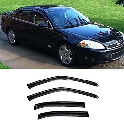 Wensdy 4pcs Side Window Wind Deflector Out-Channel