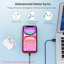QTshine Battery Case for iPhone 11/XR, 2024