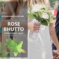 EXCEART 50pcs Artificial Flower Calyxes Fabric Rose