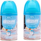 Airpure Automatic Air Freshener Machine + 2 Refills - Fresh Linen view 5