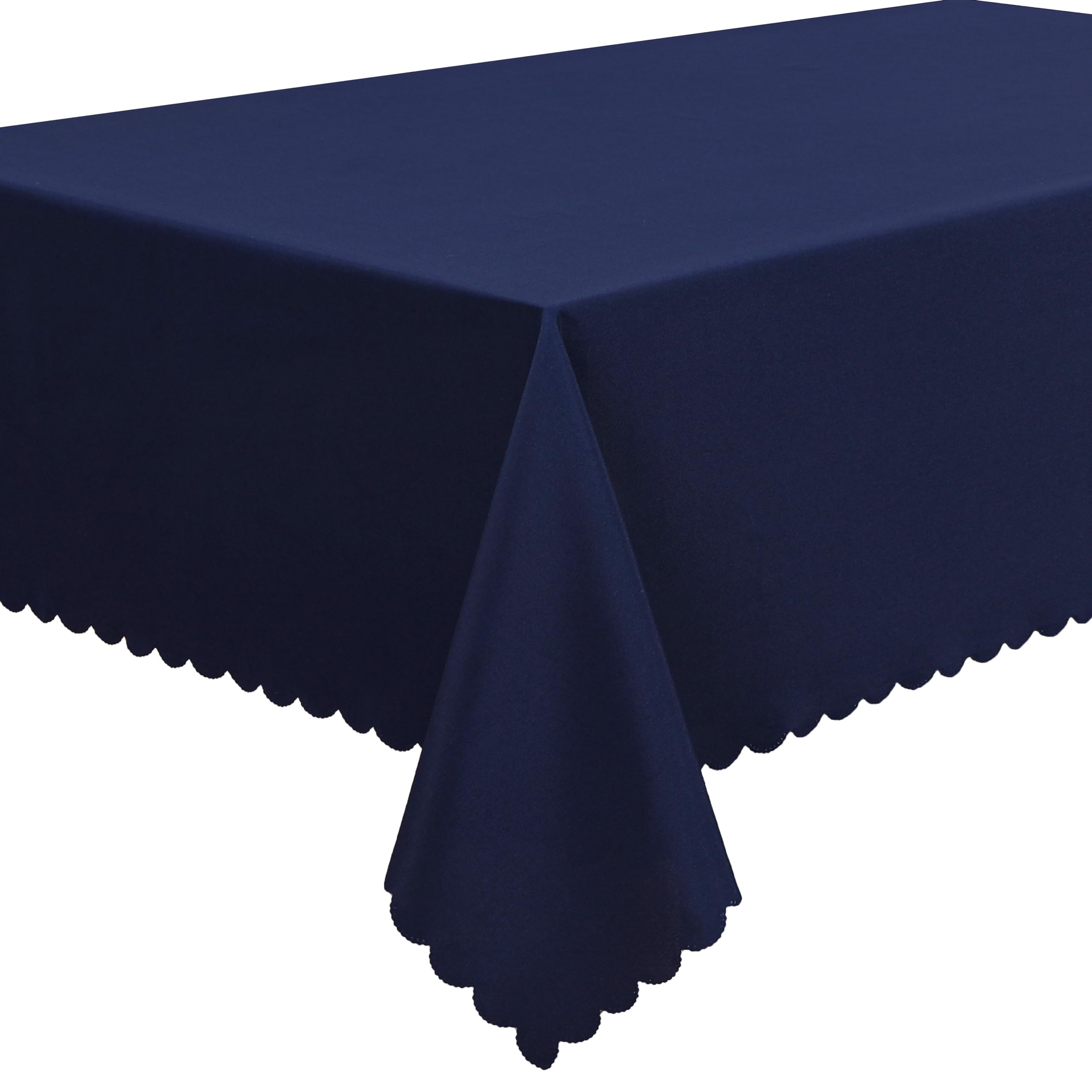 Home Direct Large Rectangular Rectangle Fabric Tablecloth Table Cloth Table Cover 140x200cm 55"x78" Navy Blue
