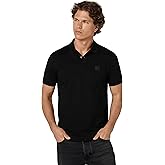 BOSS Mens Square Patch Logo Slim Fit Pique Polo Shirt
