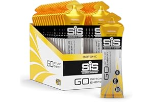 Science In Sport GO Isotonic Energy Gels, Running Gels with 22g Carbohydrates, Low Sugar, 60 ml Per Serving (30 Pack, Tropica