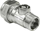 Reeds 2x 15mm 3/8in Male Flat Faced Isolating Valve Pack view 3