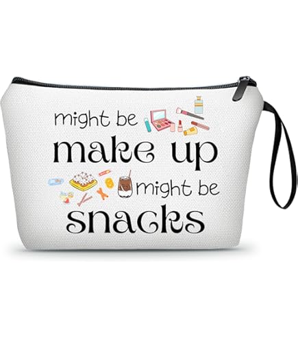 Popfizzy Cosmetic Bag with Sayings - Womens Gift Makeup Bags with Quotes - Large Funny Makeup Bags - Cute Storage Bag for Travel
