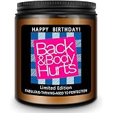 Homsolver Birthday Gifts for Women Men, Happy Birthday Decoration Candles Gift for Her Him, Funny Friendship Mom Dad Sister Friends Wife Husband Present Ideas - Lavender Scented Candle