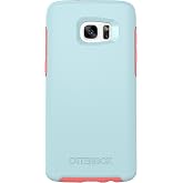 OTTERBOX Symmetry Series Case for Samsung Galaxy S7 Edge - Retail Packaging - Boardwalk (Bahama Blue/Candy Pink)