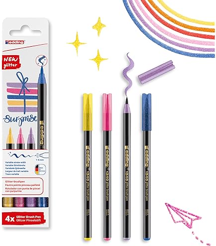 Edding 1340 Brush Pen - Set Of 10 - Soft Colours - Flexible Brush Nib - Felt-nib Pen For Painting, Writing And Drawing - Bullet Journals, Hand - View #6