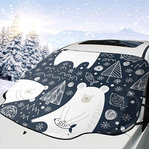 Vbfxhgjhbku Windshield Snow Cover,Car Windshield Ice Snow