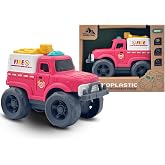 Aigitoy Red Fire Truck Car Toys for 18 Months Old and Above Boys Girls | Outdoor Play Vehicles, BPA Free, Phthalates Free, PVC, Recycled Plastic, Christmas Birthday Easter Gifts for Kids