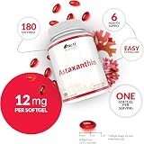 Nu U Nutrition Astaxanthin 12mg Softgel 180 caps 6 Month Supply UK Made view 3