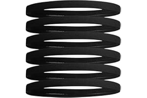 Elastic Sports Headbands, Thin Sport Hair Band Elastic Workout Men Hair Headband Stretchy Head Bands for Football Running Bla