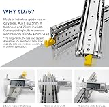 VADANIA 500mm Ultra Heavy Duty Drawer Runners with Lock Pair view 3