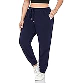 ZERDOCEAN Women's Plus Size Fleece Lined Sweatpants Relaxed Fit Workout Athletic Jogger Fleece Pants