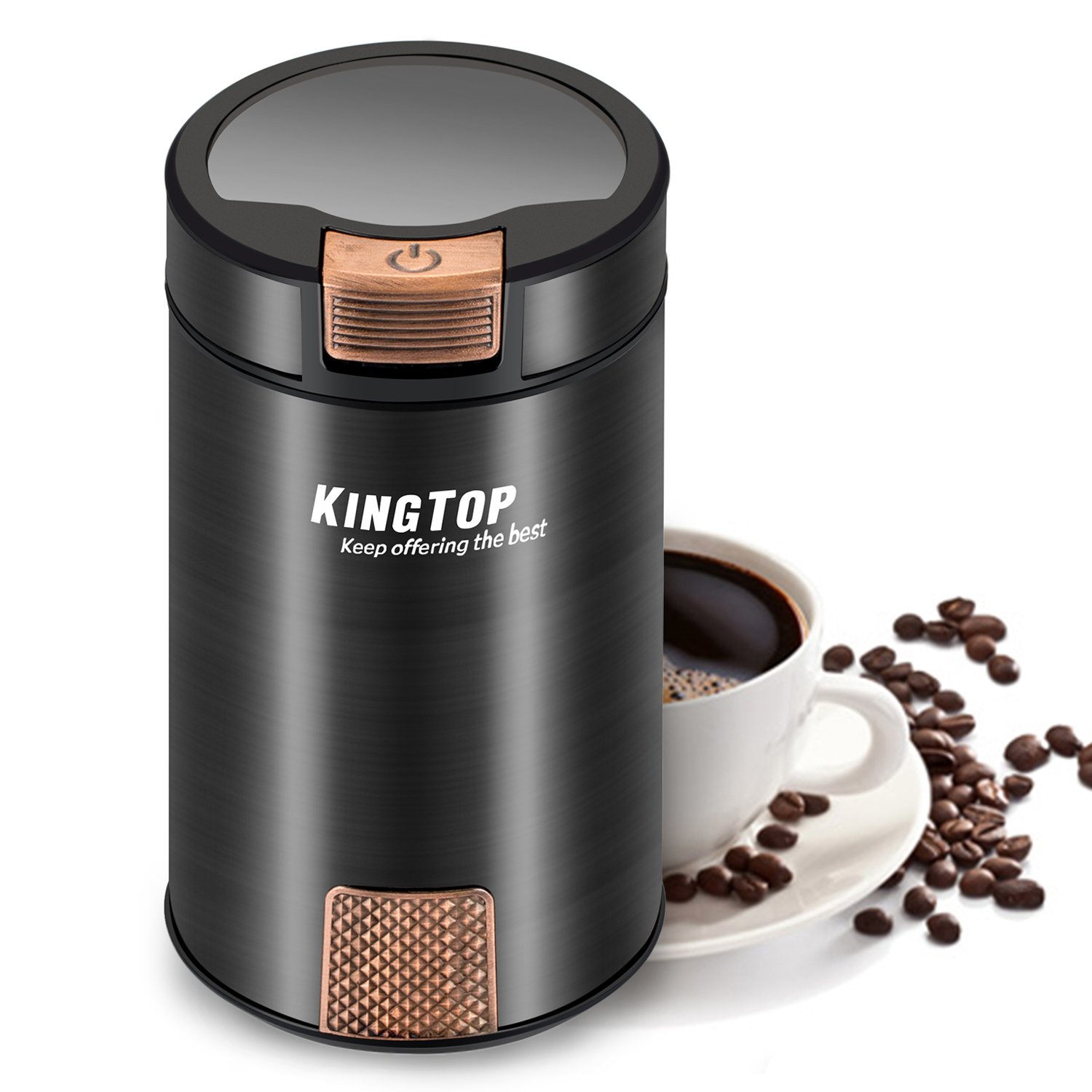 Café Molinillo Molinillo Eléctrico Acero Inoxidable W Molino de Café KingTop Molinillo