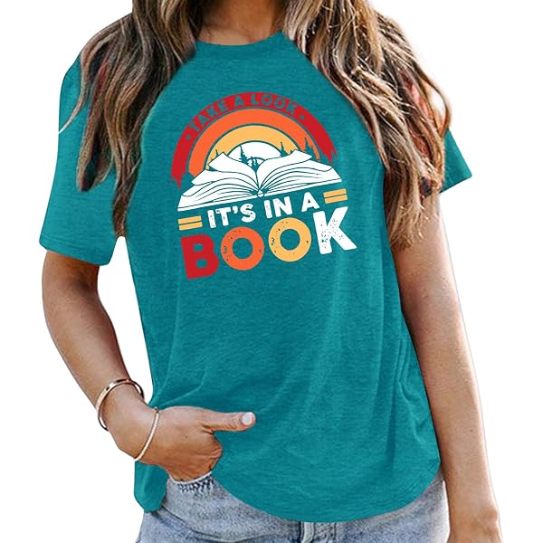 thumbnail image 2 of Women's 'That's What I Do I Read Books' Thin Sweatshirt - Cotton Blend Long Sleeve Graphic Top 2 of 11