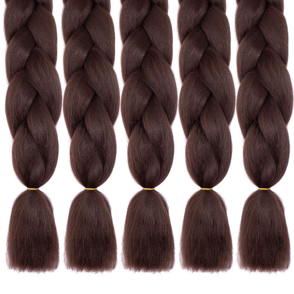 24inch D 4 Nayoo 5 Packs Ombre Braids Synthetic Braiding Hair