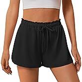 Ekouaer Womens Pajama Shorts 2026 Soft Sleep Shorts Casual Lounge Pj Short Comfy Pajama Pants Drawstring Pajama Bottoms