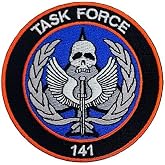 Modern Warfare Task Force 141 Logo Morale Patch - 3.5 Inch Hook Fastener P186