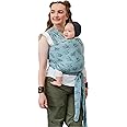 Moby Baby Wrap Carrier Featherknit for Newborns to Toddlers (8-33lbs), Infant Sling Carrier, Lightweight & Hands Free Design, Adjustable for All Body Types (Playful Padawan)