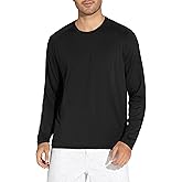 THE GYM PEOPLE Men's Lightweight Workout Shirts Loose Fit Long Sleeve Crewneck Athletic Tops