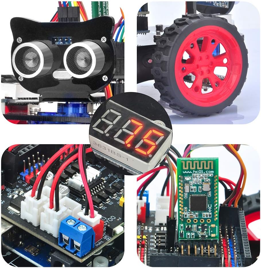OSOYOO Model 3 Robot Car DIY Starter Kit for Arduino: Educational Motorized Robotics, Remote Control App - Image 5