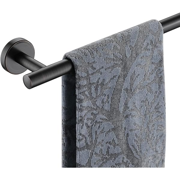JQK Oil Rubbed Bronze Towel Bar, 18 Inch 304 Stainless Steel Thicken 0.8mm Towel  Rack Bathroom, Towel Holder ORB Wall Mount, Total Length 20.47 Inch,  TB110L18-ORB : Amazon.ca: Tools u0026 Home Improvement