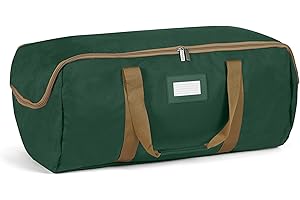 Covermates Keepsakes Garland Duffle Bag - Durable Polyester, Reinforced Handles, Fits up to 25 Foot Garland Depending on Thickness - Holiday Storage, Green