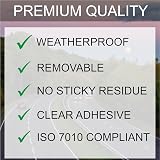 Conjured CCTV Stickers 5-Pack Security Signs for Office Home Car Vehicles view 4