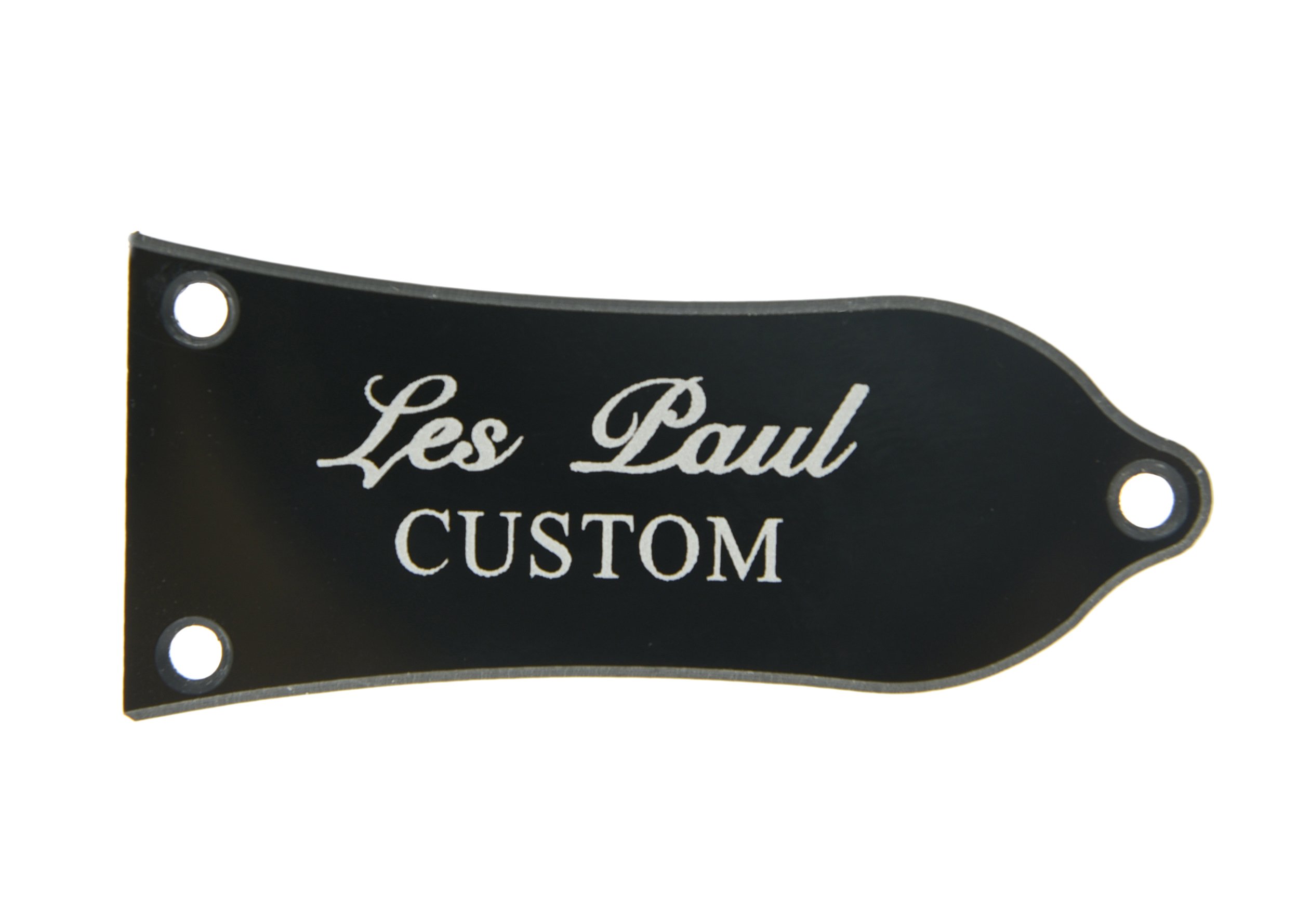 KAISH 2 Ply White/Black CUSTOM Printing Truss Rod Cover For Epiphone Style Les Paul LP