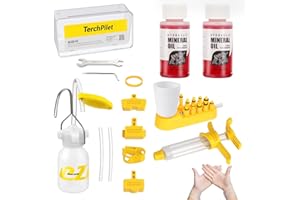 TorchPilot Bike Brake Bleed Kit for Shimano,TEKTRO Hydraulic Disc Brakes, Bicycle Brakes Service Bleed Set with 120ml Mineral