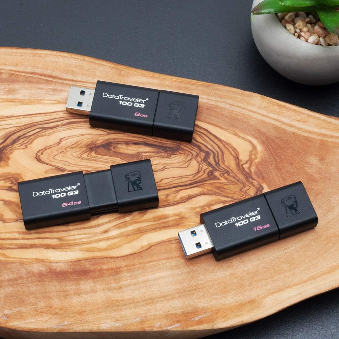 Kingston Datatraveler 100 G3 Dt100g3 64gb Usb 3 0 Flash Drive 64 Gb Negro Block Amazon Es Informatica