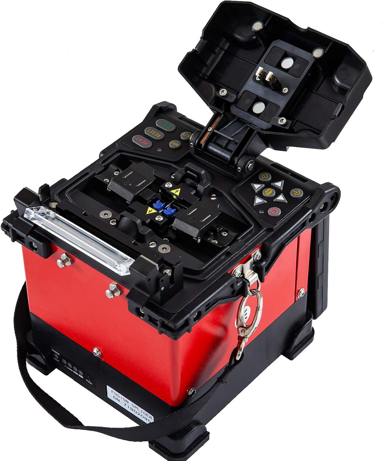 Empalmador de fusión de fibra óptica