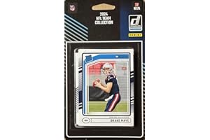 PANINI New England Patriots 2024 Donruss Factory Sealed Team Set Featuring 5 Rated Rookie Cards including Drake Maye #379 with Christian Gonzalez, Rhamondre Stevenson and Mike Vrabel Plus