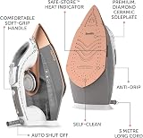 Breville DiamondXpress Steam Iron 3100W 200G Shot Diamond Soleplate view 7