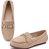 ABEJOJO Women's Loafer Shoes, Comfortable Slip on Casual Flat Penny Shoes for Walking, Driving, Dressy