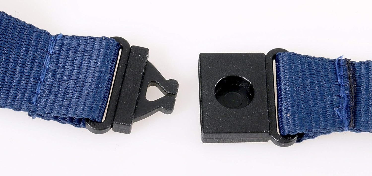Europel Textile Lanyard, 20mm, with Neck Strap and Metal Clip for ID Badge Holder 10 Pack, Blue, 121277 - Image 5