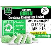 Rockin' Green Deep Cleaning and Deodorizing Tablets for Dishwashers, Washing Machines, and Garbage Disposals, Removes Odor an