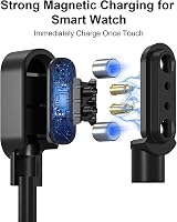Giaogor Magnetic USB Charger for Donerton P22/Popglory Smartwatch Cable 2 Pack view 5