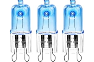 EXOREPTI 3 Pack UVA UVB Reptile Light Halogen Bulbs Beads Heat Lamp (25 Watt) Day Blue