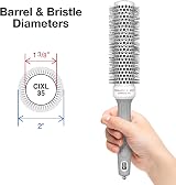 Olivia Garden CIXL-35 Ceramic Ion Speed XL Round Hair Brush 4.5 cm view 2