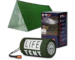 Go Time Gear Life Tent Emergency Survival Shelter – 2 Person Emergency Tent – Use As Survival Tent, Emergency Shelter, Tube T