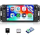 CAMECHO 2G+64G Android Car Radio Stereo for Jeep Wrangler JK Grand Cherokee Dodge RAM Charger Journey Challenger Chrysler wit