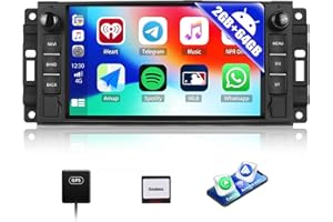 CAMECHO 2G+64G Android Car Radio Stereo for Jeep Wrangler JK Grand Cherokee Dodge RAM Charger Journey Challenger Chrysler wit