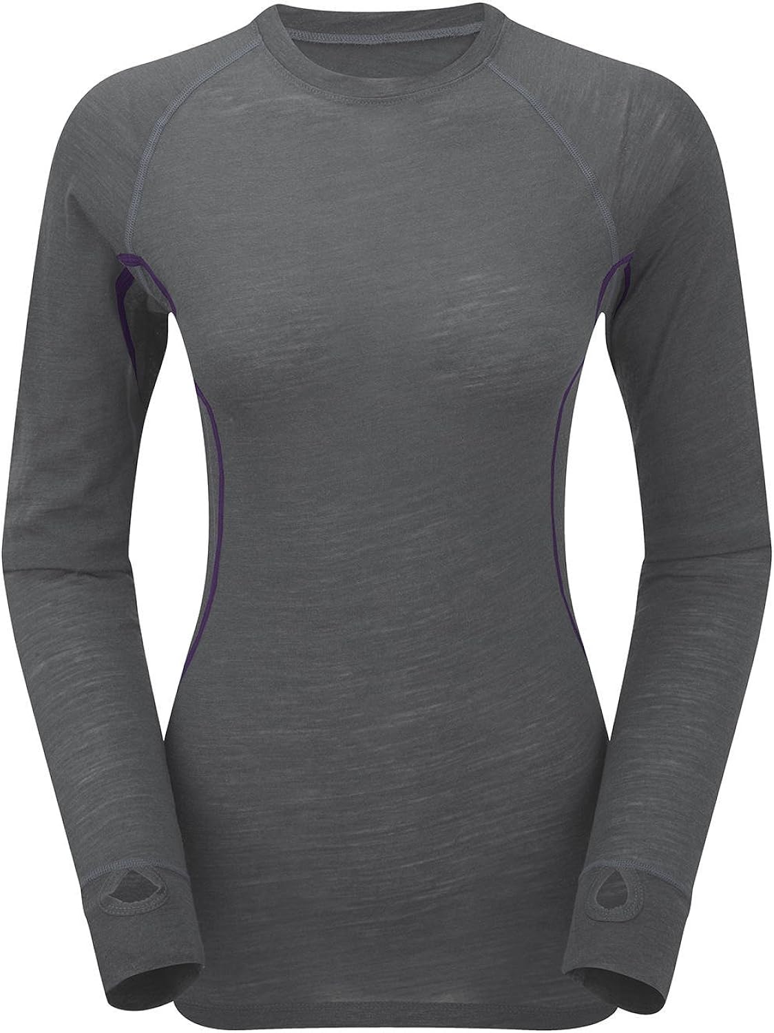 Trekmates Women's Merino Lite Crew Neck Walking Base Layer Grey