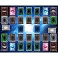 Transcend Cards 2 Player Duel Link Zones Custom Playmat - Rubber Game Mat 53 cm x 63 cm (Blue Galaxy Style) Compatible with Yugioh! TCG