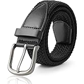 AWAYTR Boys Elastic Braided Belt - Pin Buckle Stretch Golf Baseball Belt for Boys and Girls Aged 4-12 Years