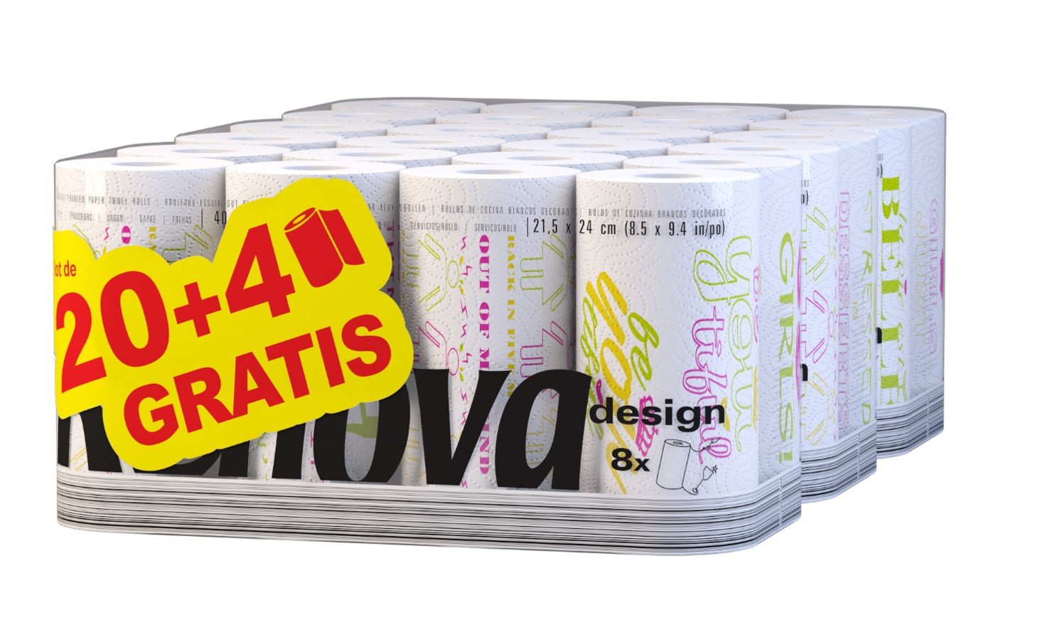 Renova Kitchen Roll – 24 Rolls