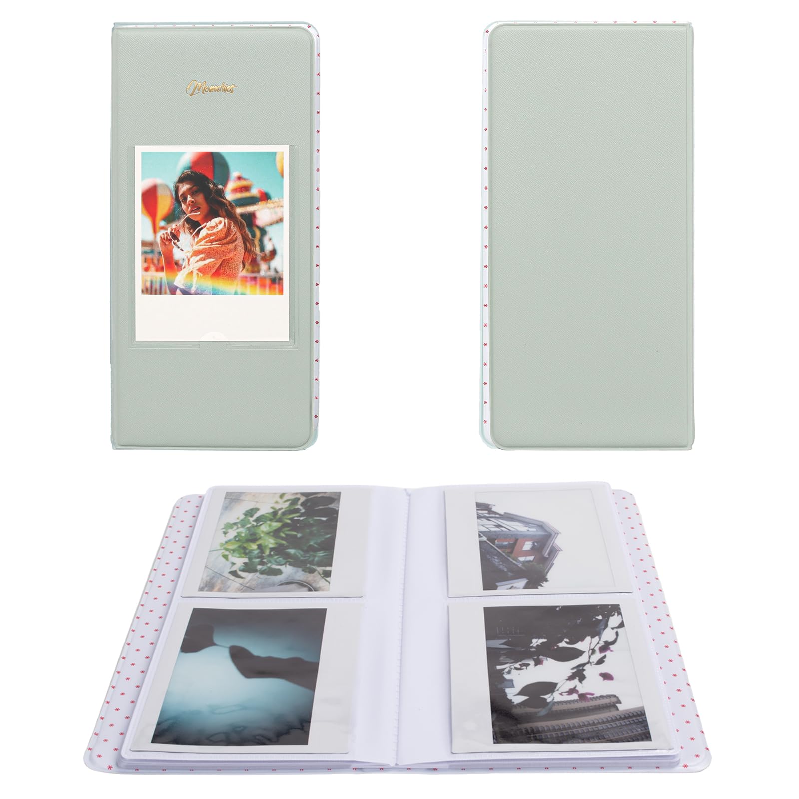 Rieibi Photo Album for Fujifilm Instax Wide210/Wide300/Wide400 Camera, Album for Polaroid, 3.4x4.3 Inch Wide Film 64 Pockets Photo Album for Instax Wide 400 Album, For Polaroid Album Photo storage — image 1